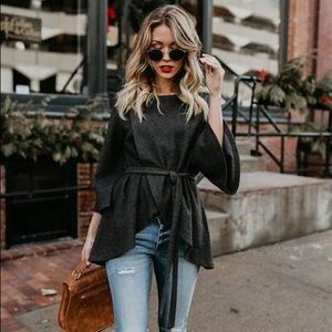 ☕️Vici Upcountry Wrap Sweater Top💕